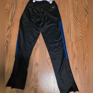 adidas Black Athletic Bottoms with Subtle Gray Logo